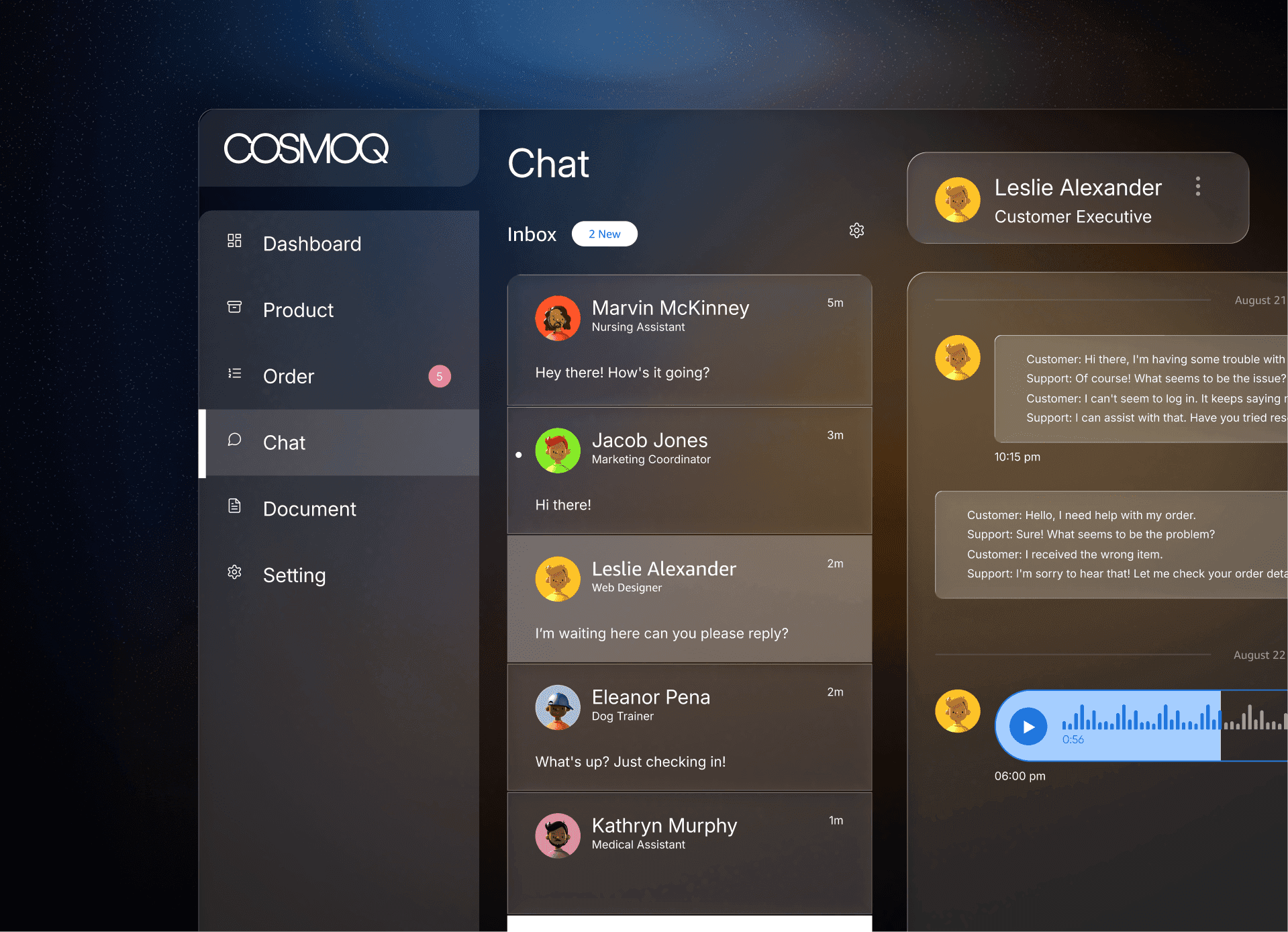 AI for Service product screen